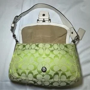 Coach | Bags | Insane Vintage Y2k Lime Green Bag With White